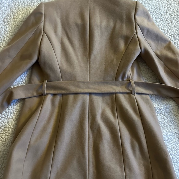 Ted Baker wool wrap coat/jacket,pockets, belt,size:1 camel/cream/khaki neutals - Picture 12 of 16